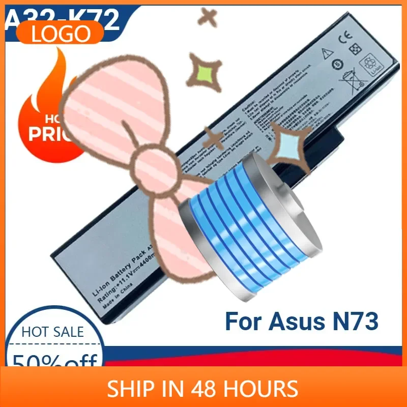 

High-quality A32-K72 Laptop Battery for Asus N73 N73F N73G N73J N73JF N73JG N73JN N73JQ N73Q N73S N73SD N73SL N73SW N73V