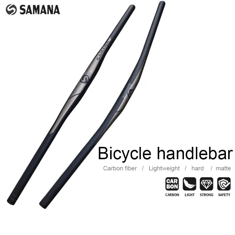 

SAMANA Ultra Light Full Carbon Fiber Mountain Bike Handlebar 600-800MM Matte Finish 31.8mm Clamp Mountain Bike Handlebar