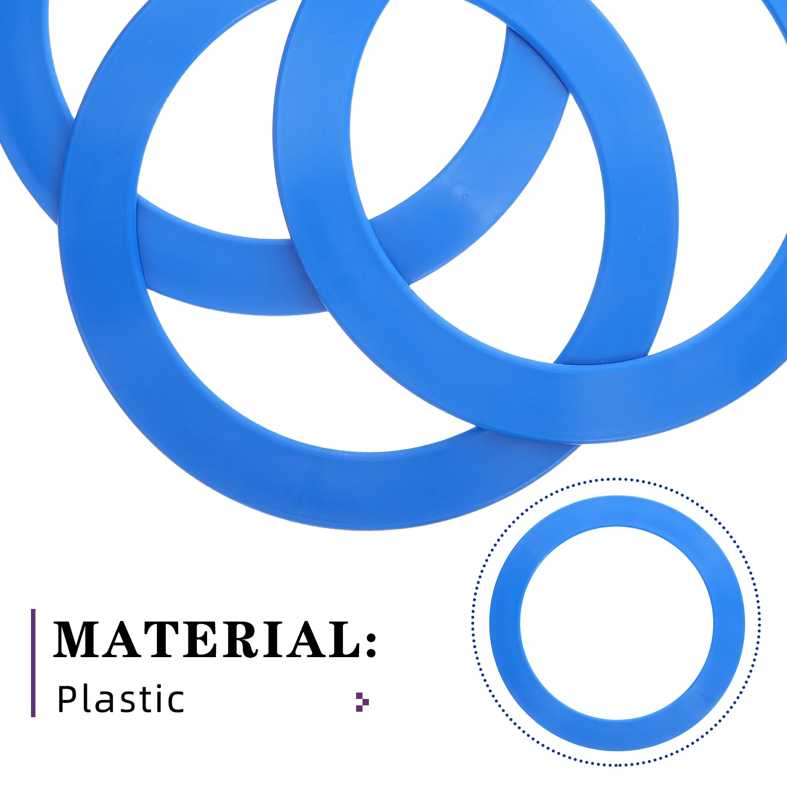 3-teiliges Jonglierringe-Set, leichte Wurfringe aus Kunststoff für Outdoor-Aktivitäten, Zirkus-Requisiten, Kinderringwurf und Koordination