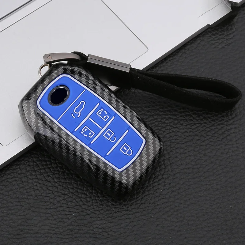 

Carbon Fiber Silicone Car Key Cover Case For Toyota Alphard Vellfire 30 Previa 2015 2016 2017 2018 2019 Remote Key Protect Shell