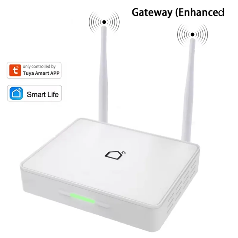 B47C Tuya Zigbee 3.0 Gateway Smart Home Hub Moderm met verbeterd sterk signaal RJ45 Werk over vloeren Smart Life APP
