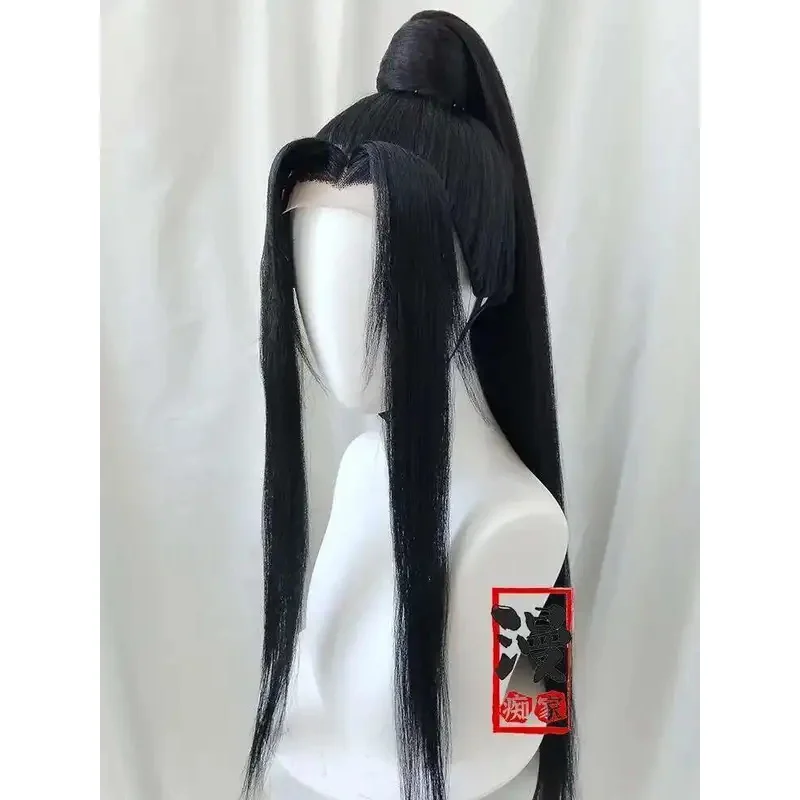 Maestro della Coltivazione Demoniaca Jin zixuan Parrucca Personalizzata Nera Lunga Coda di Cavallo Acconciatura Comic Con Parrucche Del Partito Puntelli Anime