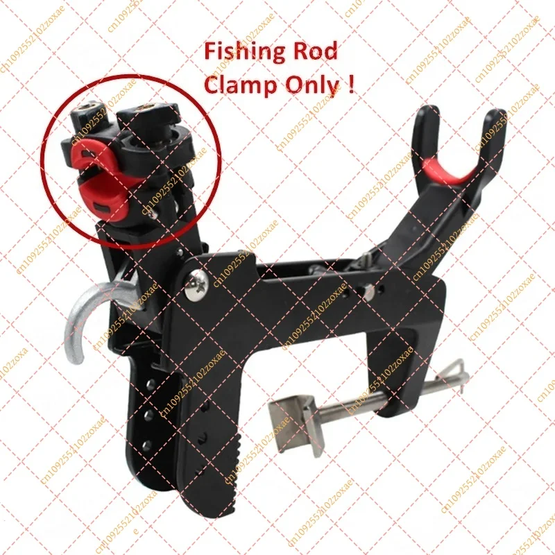 Heavy Duty Metal Fishing Rod Holder with Quick Release Clamp for Boat Kayak Marine Fishing Gear Storage