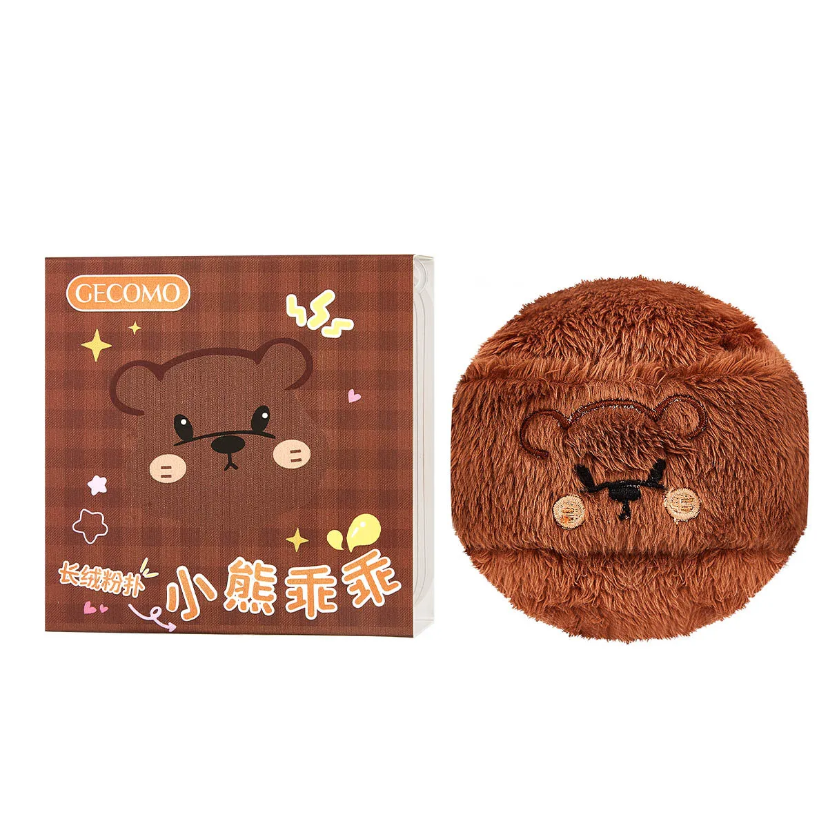 Groot formaat cosmetische bladerdeeg Superzachte schattige pluche spons Luchtkussen Poederdonsjes Foundation Concealer Droge en natte make-uptools