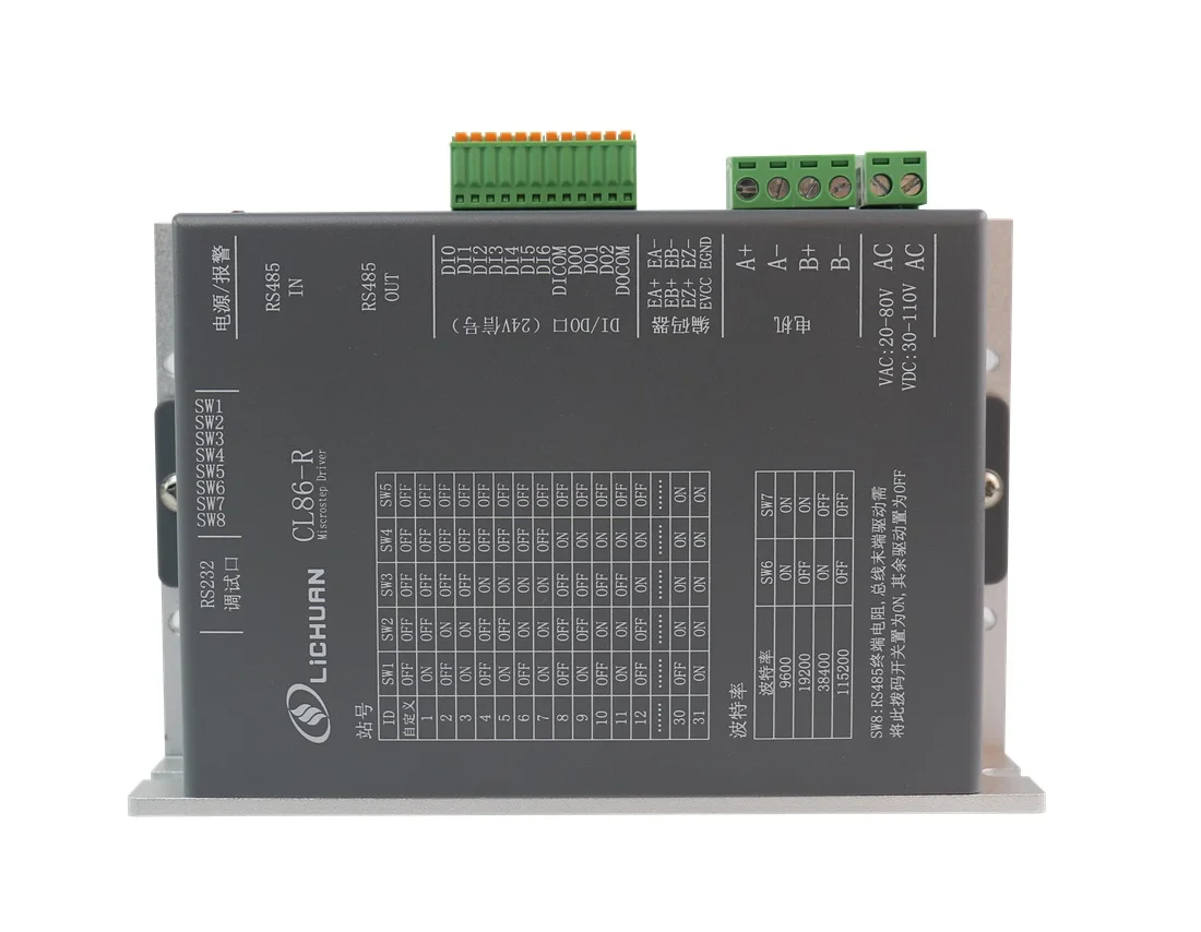 

Nema34 CL86R CLosed Loop High-Performance RS485 Modbus Stepper Driver Micro Step Controller Driver