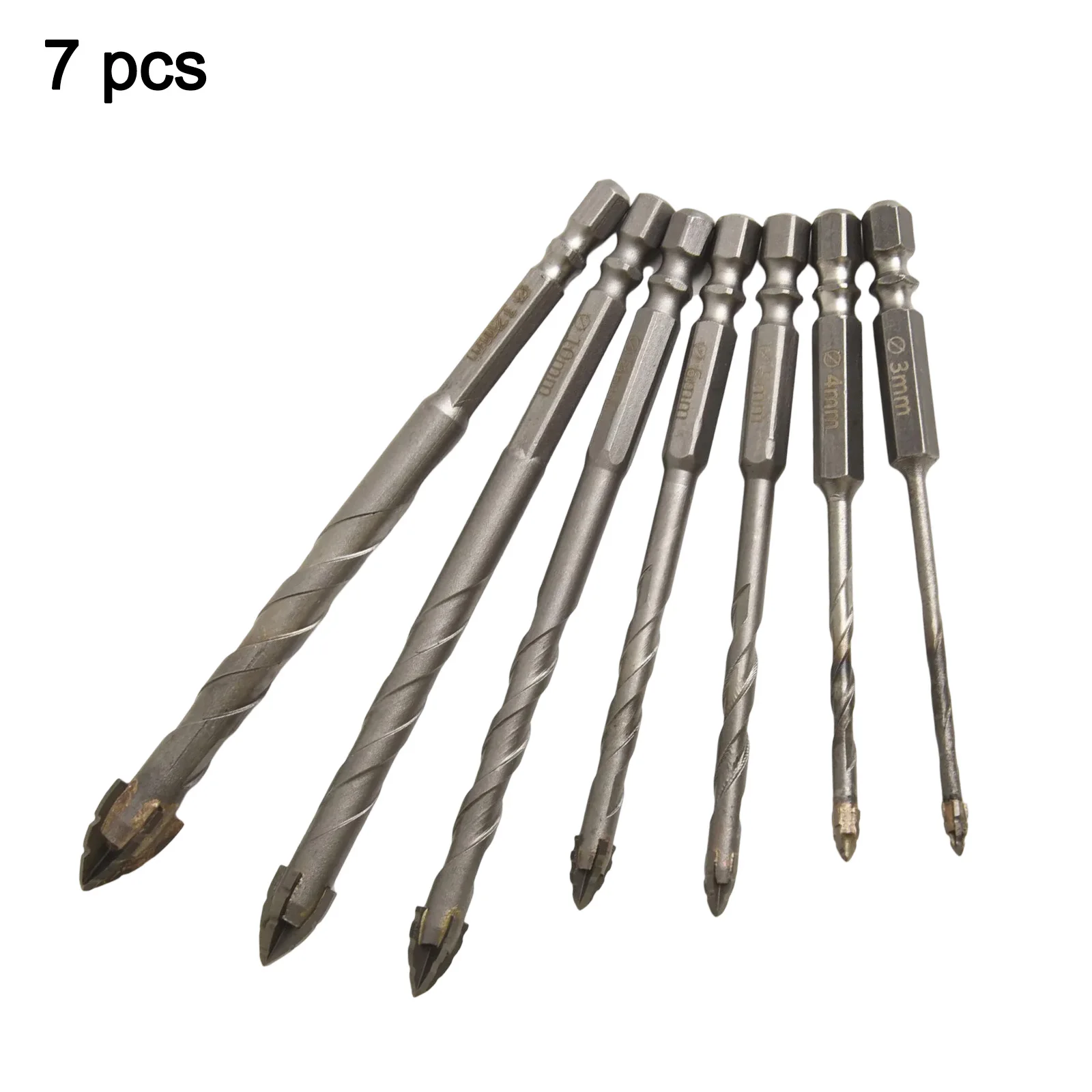 Drill Bit Spiral Design 4mm Triangular Drill Bit Drilling Stability Efficient Cutting Edges Steel Alloy Drill Bit