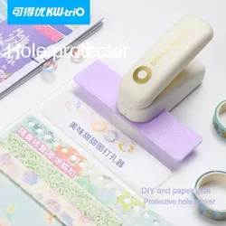 KW-trio Self-Adhesive Loose-Leaf Paper Hole Puncher Paper Tape ProtectorReinforcement Labels Round Sticker Hole Punch Stationary