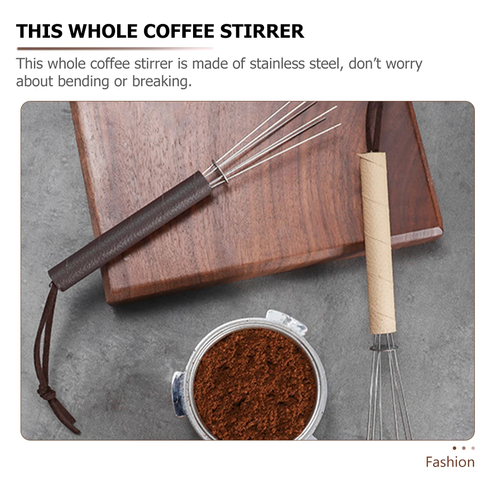 

Cloth Powder Needle Device Espresso Distributor Coffee Stirring Tool Handheld Stainless Steel Stirrer Distribution