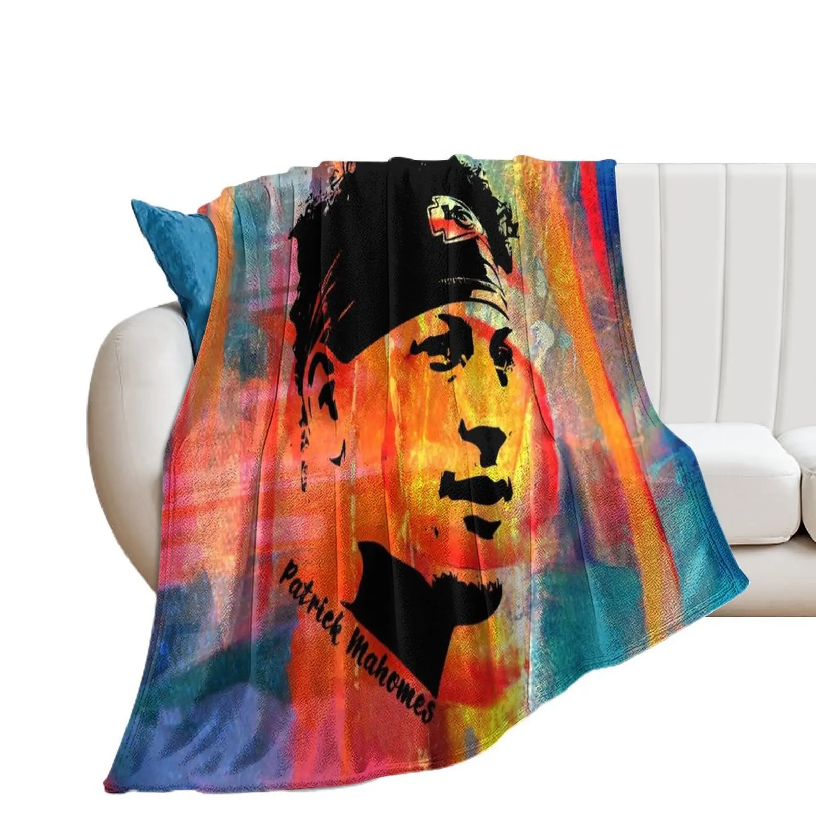 

Mahomes Abstract Painting Art Throw Blanket Thermals For Travel cosplay anime Winter beds Blankets