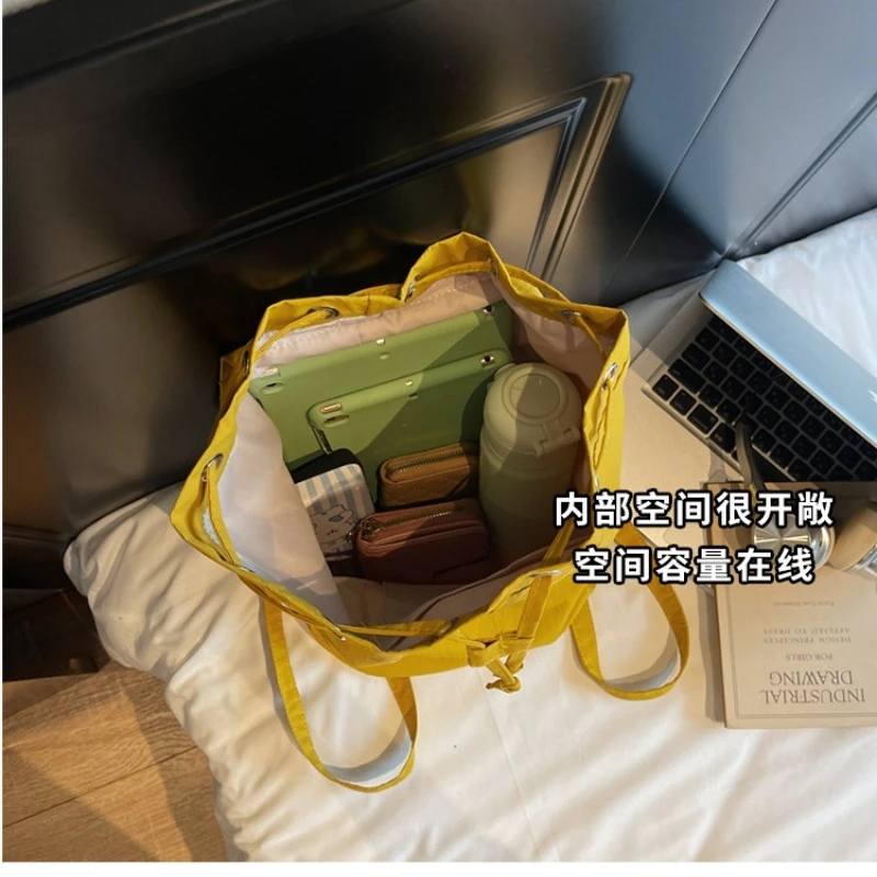 Zaini in nylon moda coreana per donna 2025 Nuovo Bookbag Zaino a tracolla Borsa da scuola per studenti universitari giapponesi Feminina Mochila