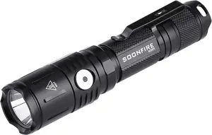 1060 Lumens Rechargeable Tactical Flashlight with Fast USB Charging, 5 Modes, Waterproof for Outdoor Use
