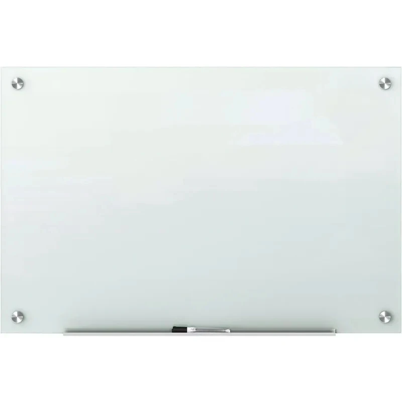 

Magnetic Glass Dry Erase White Board, 6' x 4' Whiteboard, Infinity Frameless Mounting, White Surface (G7248W)