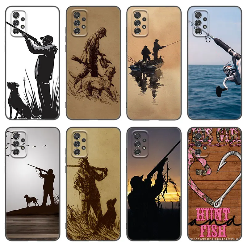 Jagd Angeln Mann Telefon Fall Für Samsung Galaxy A13 A22 A32 4G A53 A73 5G A21 a30 A50 A52 S A12 A23 A31 A33 A51 A70 A71 A72