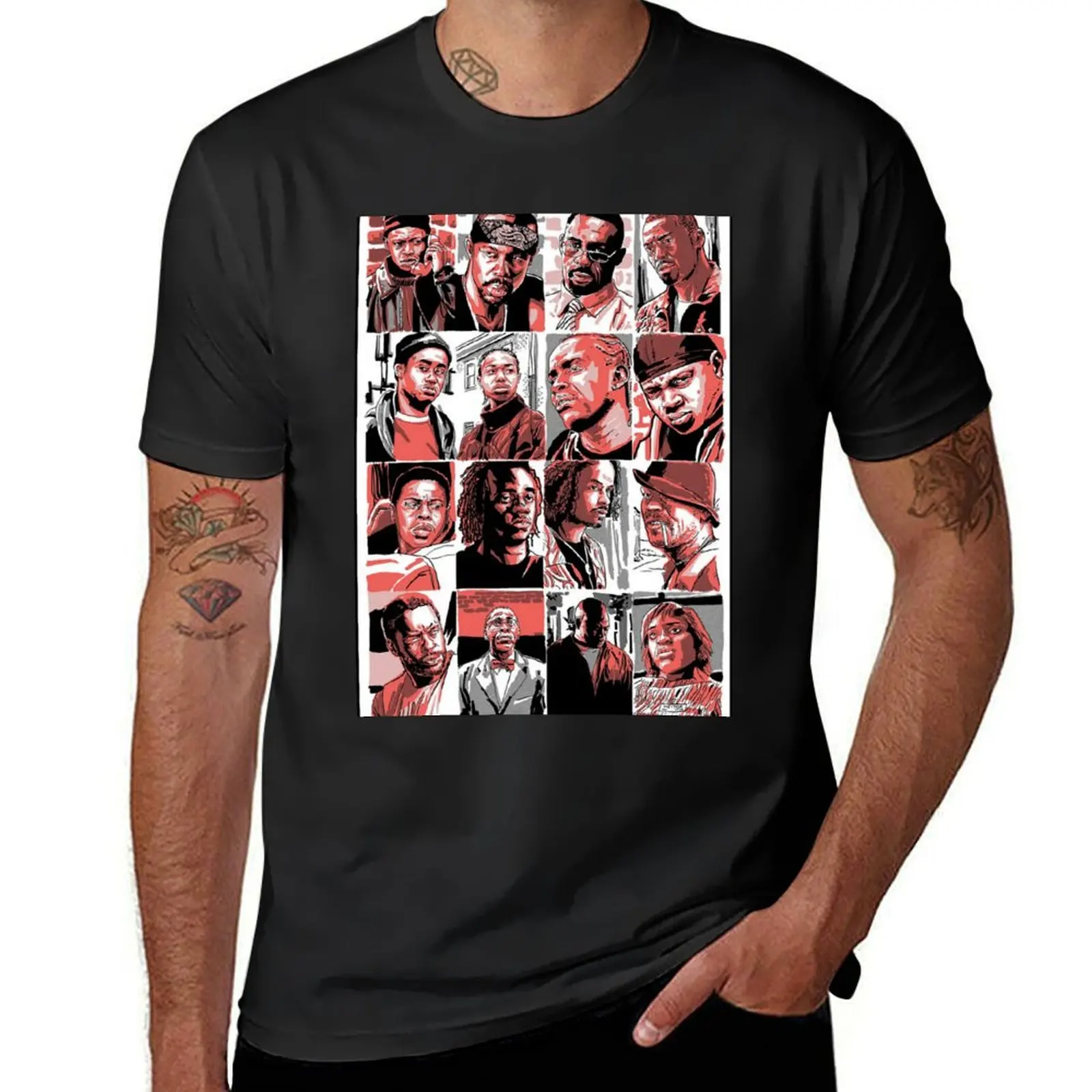 

The Barksdale Crew - The Wire T-Shirt new edition customizeds blanks vintage clothes sweat shirts, men