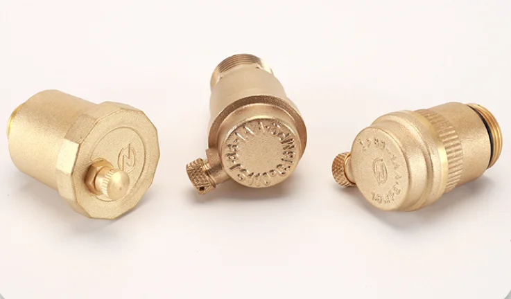 Flat Mouth Side Row Automatic Pressure Valve Brass Air Relief Valve DN15 N20 for Solar Water Heater Standard 1/2