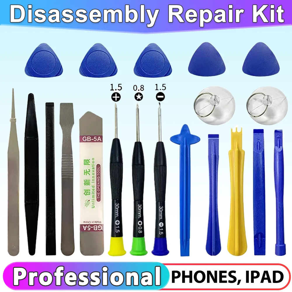 20 in 1 Mobile Phone Repair Tools Opening Screwdriver Set for iPhone iPad Laptop Computer Disassemble Hand Tool Kit Opening Tool