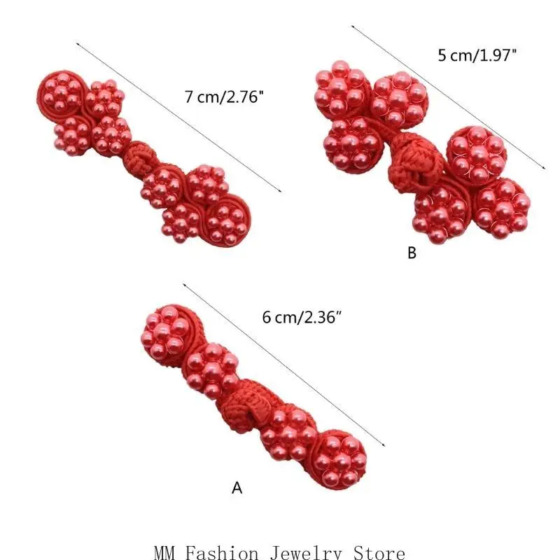 Chinese Round Knot Button Cardigan Buttons Knot Fastener Suit Invitation Gift Box DIY Handmade Clothing Accessory D0UB