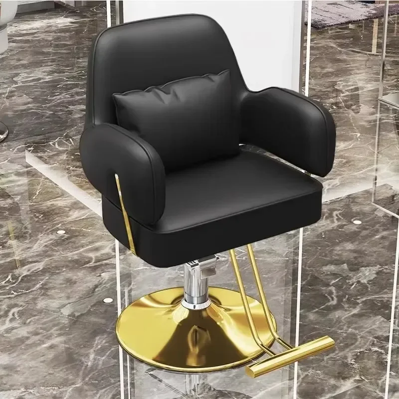 

Stainless Dyeing Hair Barber Chair Personalized Fashion Unique Luxury Barber Chair Beauty Salon High-end Cadeiras Home Furniture