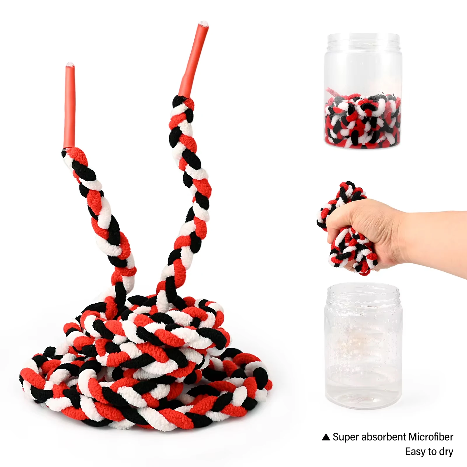 EHDIS Car Vinyl Wrap Application Tool 300cm Soak Rope for Window Tint Windshield Gap Water Absorbing Rope Vinyl Film Install Too