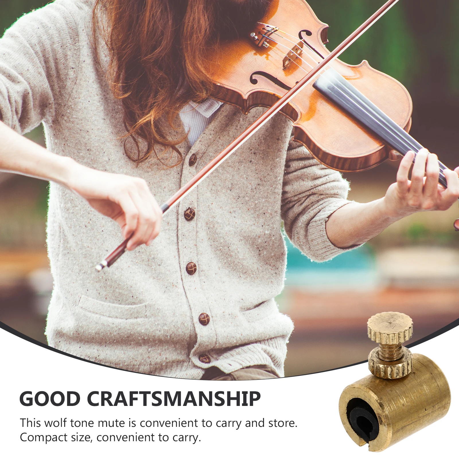 

2 Pcs Eliminate Wolf Tone Viola Accessories Violin Note Mute Mutes Practice Small for Muffler
