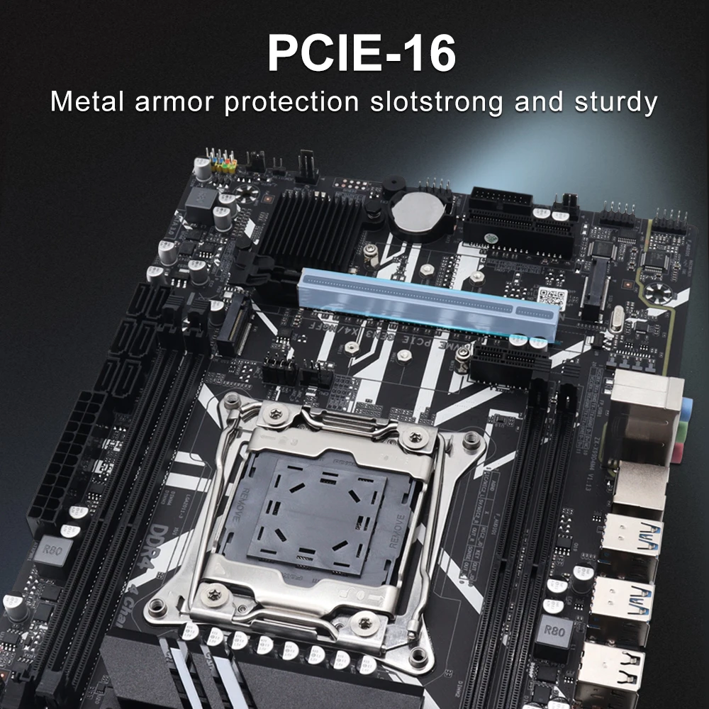 Imagem -06 - Placa-mãe Xeon X99 D4m Lga 20113 Intel e5 v4 v3 Suporte Ddr4 Atecle Recc Combo Nvme Novo 2024