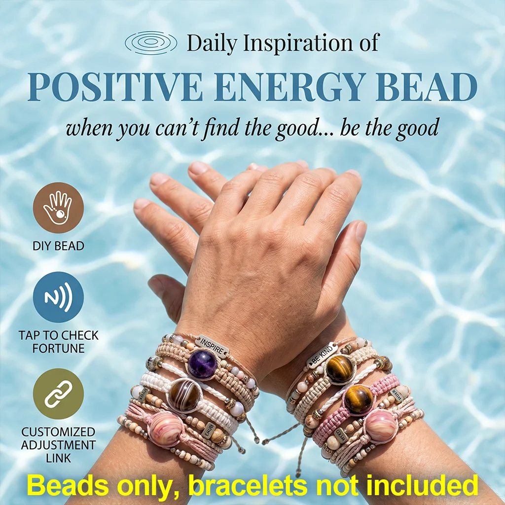 NFC Smart Beads ICODE SLIX Chip Tap to Share VCard URL Rewritable Programmable Tag for DIY Jewelry Bracelet Necklace（Beads Only）