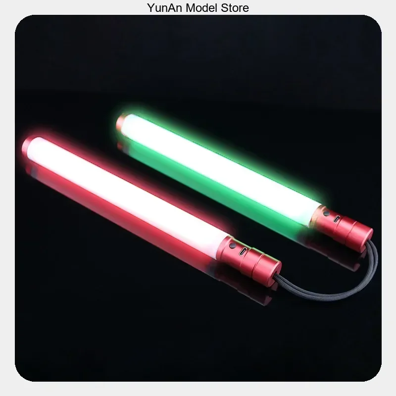 Luminous LED Light Stick Color Changing Metal Stage Performance Prop Rechargeable Glow Stick for Adult Party Show