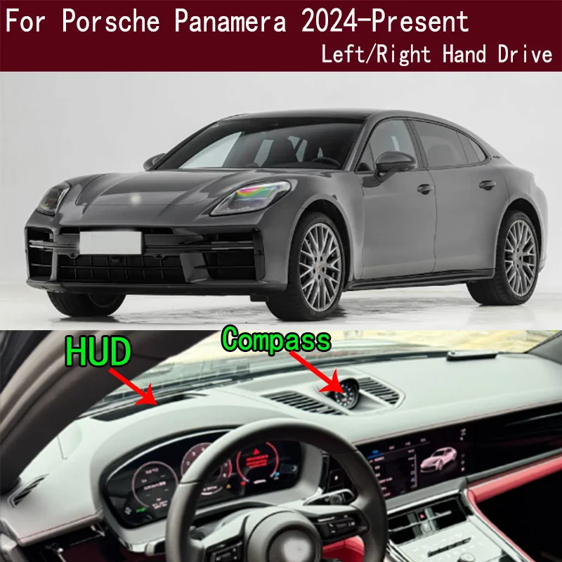 

For 2024 2025 2026 Porsche Panamera 976 Dash Mat Dashmat Dashboard Cover Instrument Panel Sunscreen Pad Ornaments