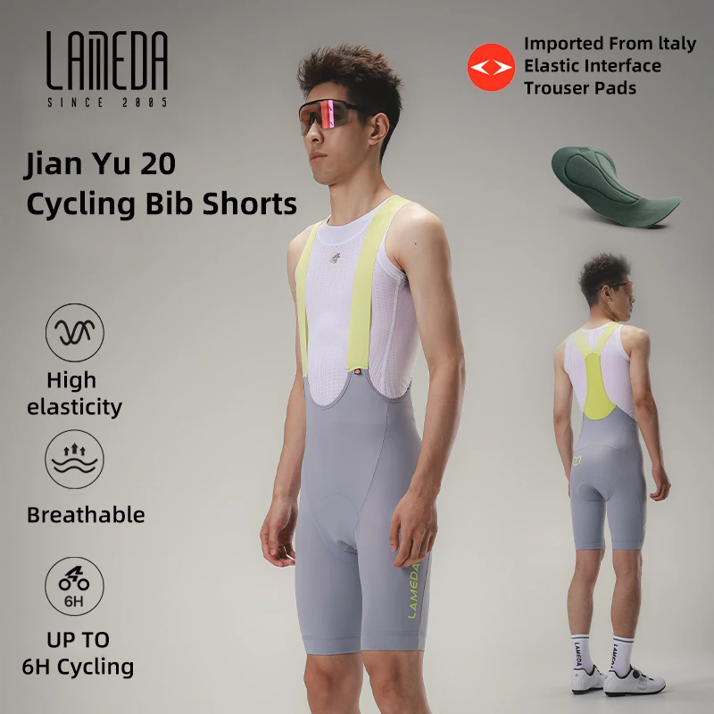 

LAMEDA Men Cycling Shorts Double Arrow Pants Pad Shorts Man UPF50+ Cycling Clothes For Men High Elasticity Men's Cycling Shorts