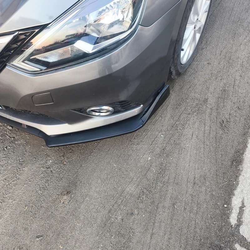 

For NISSAN SENTRA 2016-2019 Front Bumper Lip Diffuser Body Protector Plate Cover Trim Strip Car Styling Auto Accessory