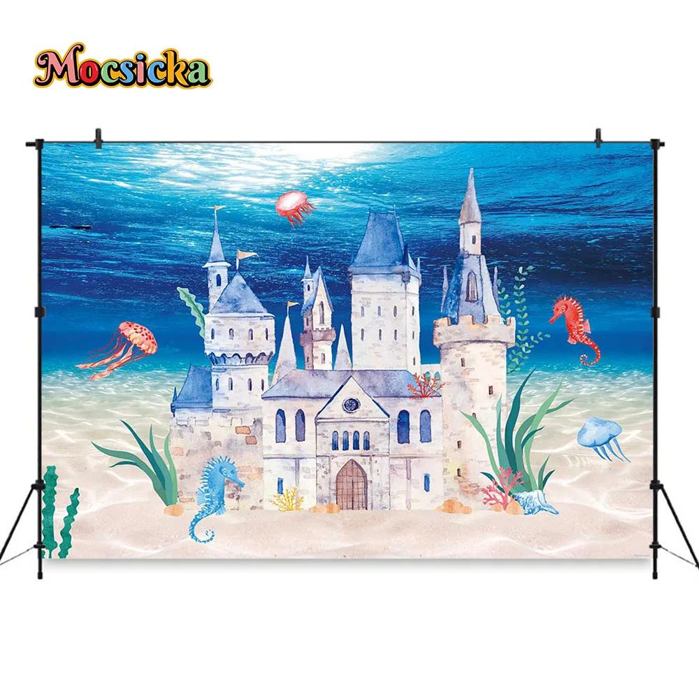 Sweet Girl Birthday Party Backgrounds Photography Pink Castle Prop Flower Photobooth Princess Baby Shower Studio Photoshoot Zone