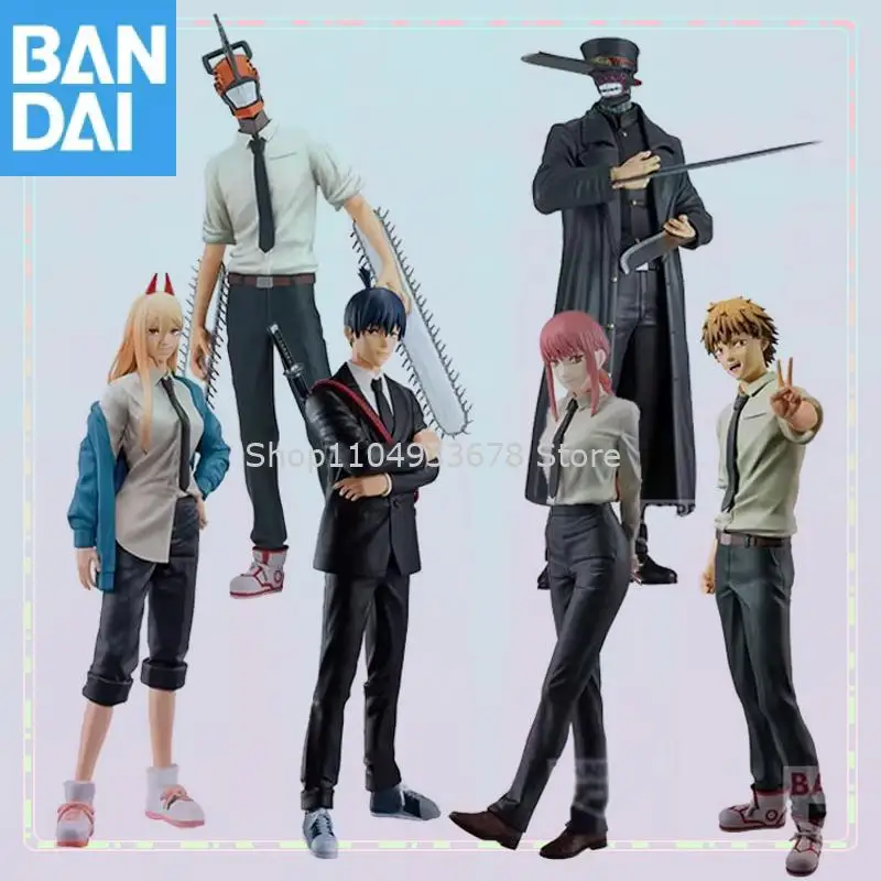 

Bandai Chainsaw Man Chain Spirits Denji Hayakawa Aki Makima Power Samurai Sword Оригинальная фигурка Модель Коллекционная фигурка Игрушки