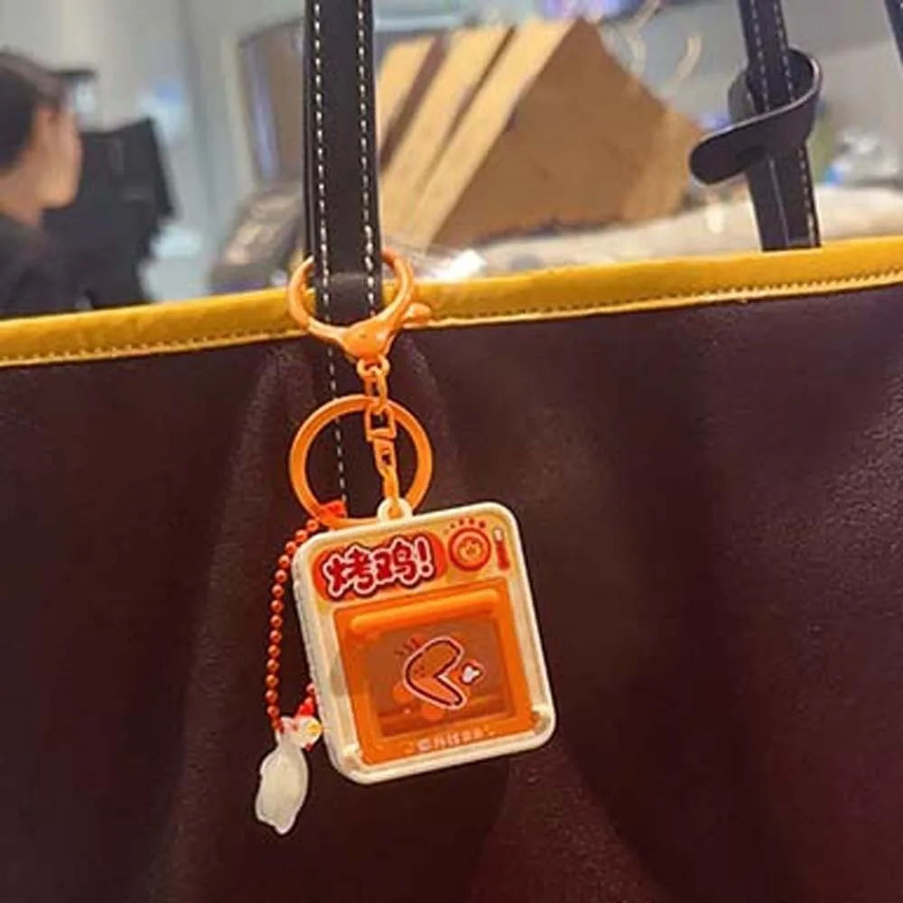 Creative Color Changing Key Chain Funny Cute Simulation Food Key Ring Portable Miniature UV Key Ring Car Key