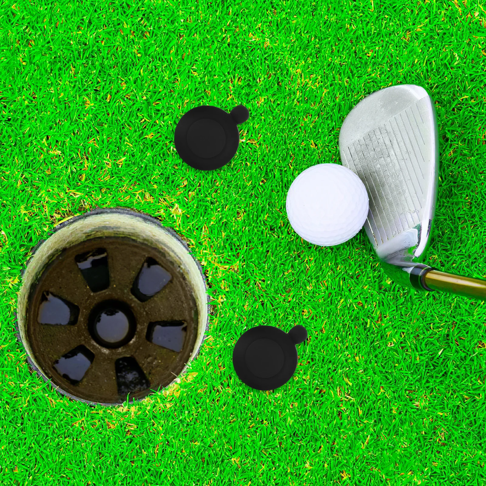 

2Pcs Silicone Golf Marker Hat Clip Red Cap Clip Lightweight Golf Ball Marker Holder Accessories for Efficient Putting and Game