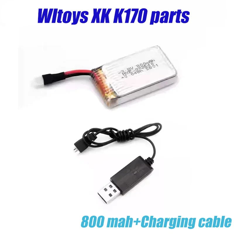 Bateria lipo de lítio 3.8v 800 mah para wltoys k170 UH-60L 2.4g 4ch 6 eixos acessórios originais bateria lipo