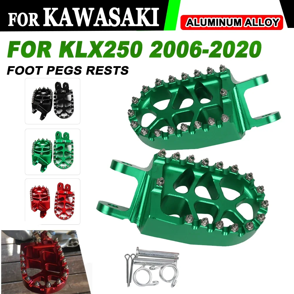 Poggiapiedi Pedane Pedane Resto Pedale Per KAWASAKI KLX250 KLX 250 2006 2007 2008 - 2016 2018 2019 2020 Accessori Moto