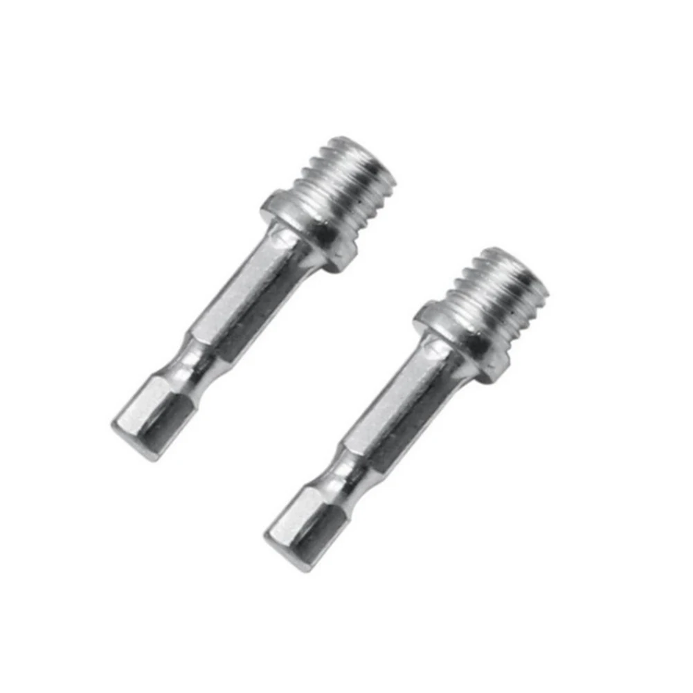 2pcs 1/4" Hex Shank Connecting Rod Adapter Electric Drill Chuck M10 Polishing Disc Connecting Rod Power Tools Accessories