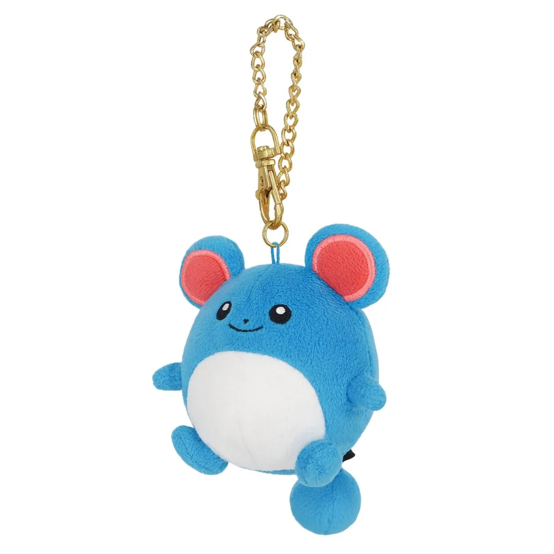 Pokemon ALL-STAR Goomy, Skitty, Piplup, Cyndaquil, Azurill Plush Keychain - Stuffed Animal Keyring Pendant Toy Gift