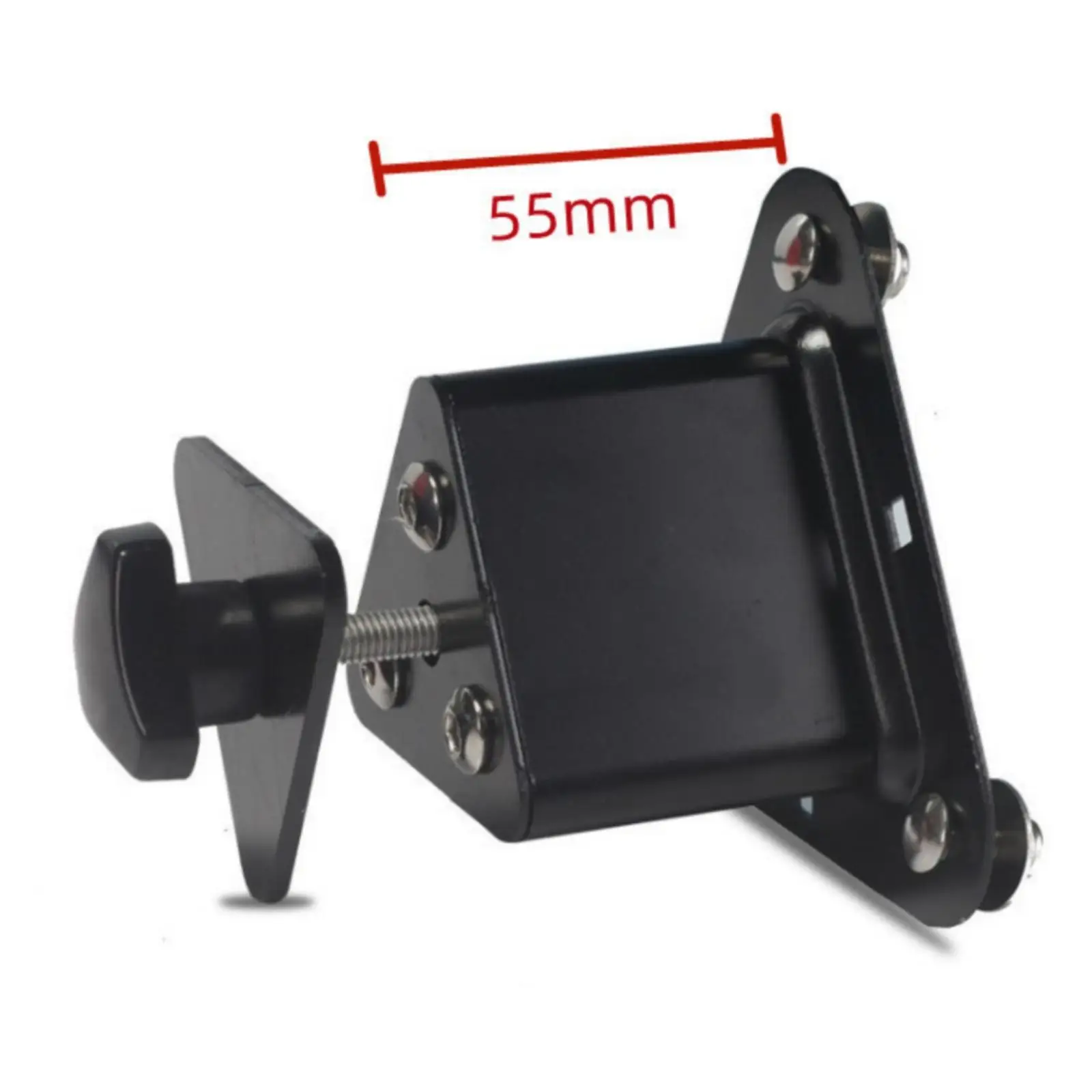 Motorcycle Auxiliary Petrol Tank Bracket Adjustable Screw Fastened Plates Compact Structure for 55mm Triangular Hole Mount