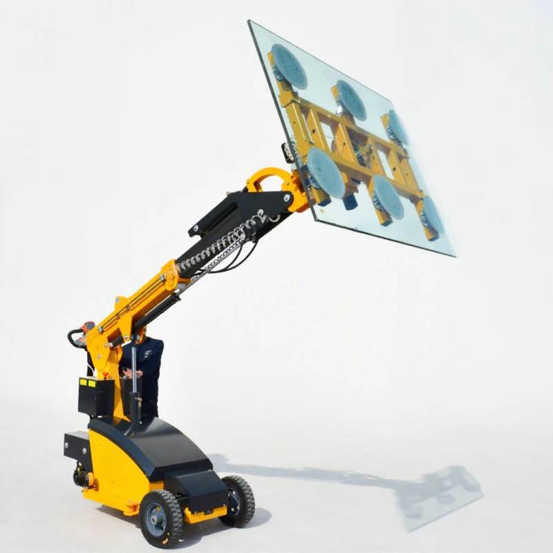 Mobile 350kg Battery Vacuum Lifter Glass Installation Robot Glass Lifter Robot Windows Installation Machine