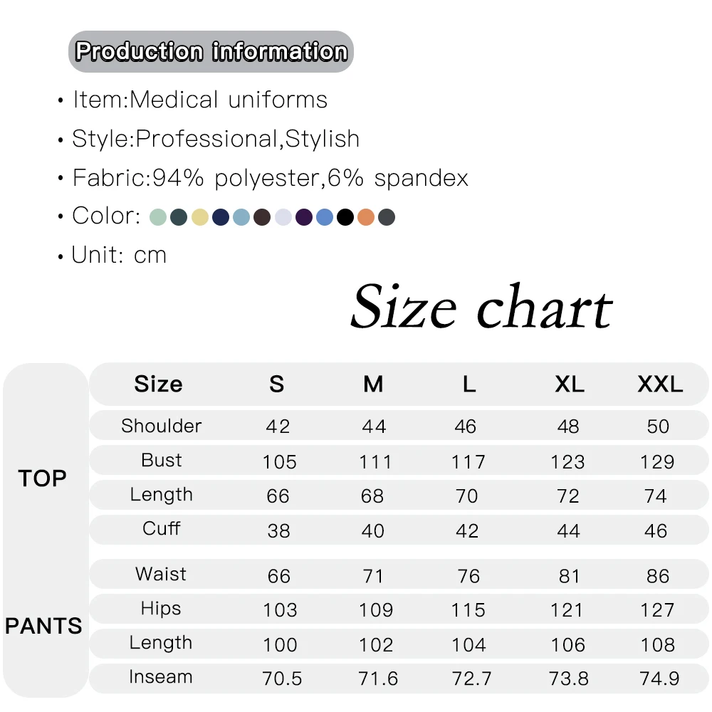 Nuevo Unisex médico enfermera Hospital ropa de trabajo uniforme médico quirúrgico dentista trabajo Scrubs Set mujeres hombres Top pantalones de pierna recta traje