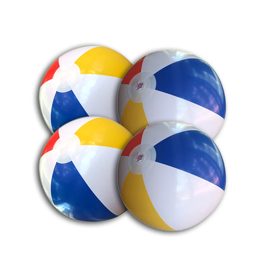 Ballon gonflable coloré de 30cm de diamètre, 4 pièces, pour piscine, jeu d'eau, Sport de plage, jouets amusants pour enfants