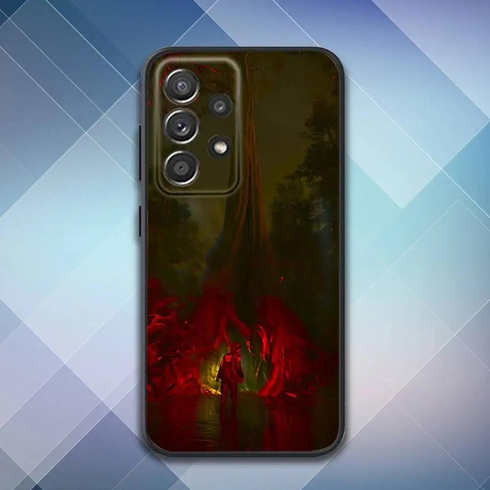 حافظة هاتف Game A-Alan Wake 2 لهاتف سامسونج S 25,24,23,22,30,21,10,9,Ultra,Plus,Lite,FE,4,5G حافظة سوداء ناعمة