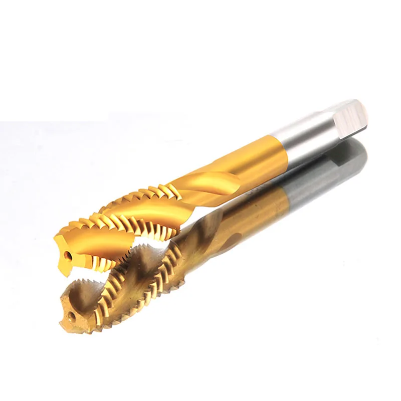 HSS Taps M2 M3 M3.5 M4 M5 M6 M8 M10 M12 M14 M16 Titanium Coated Machine Screw Tapping Threaded Tap Stainless Steel Processing