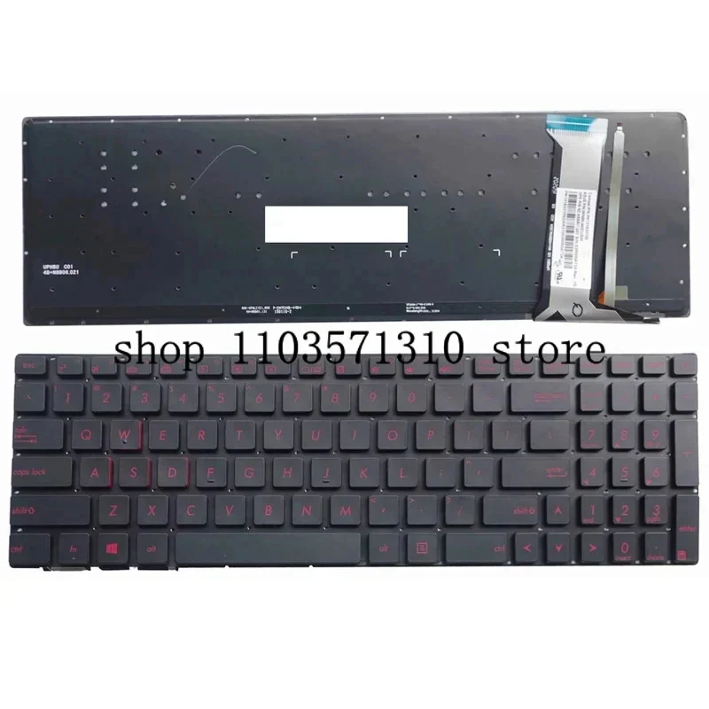 Nuevo teclado retroiluminado para portátil Asus gl552 gl552j gl552jx gl552v gl552vl gl552vw n552vw n552vx g771jm g771jw