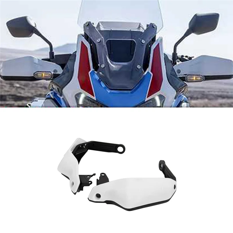 SCLS Motorcycle Handlebar Handguard Windshield Handguard for CRF1100L Africa Twin Adventure Sports 2020 2021 White