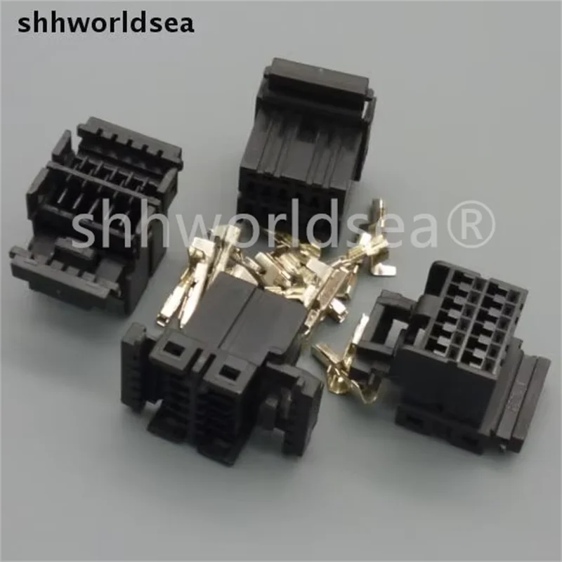 Shhworldsea 10Sets 12 PIN Female Car Electrical connector with terminal Auto wire connector plug 174045-2 for car motorcycle ect