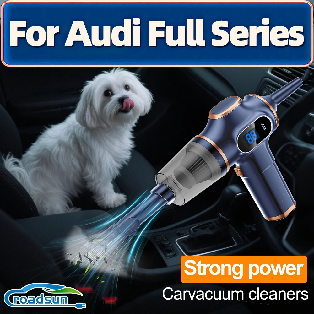 ROADSUN For Audi Full Series 4 in 1 Car Vacuum Cleaner 98000PA Cordless Wireless Cleaner Portable HandHeld Auto Vacuum Cleaner