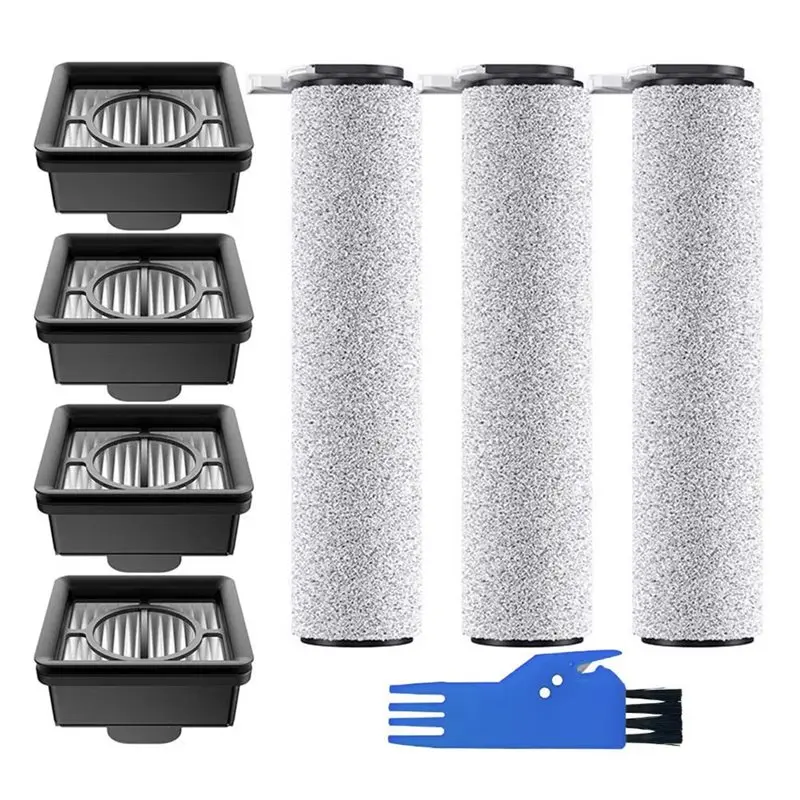 

СОВЕРШЕННО НОВЫЕ 8 шт. роликовых щеток и HEPA-фильтров для Xiaomi Truclean W20 / 2C / 4C / 2 Lite, запасные части, вакуумные щетки, вакуумные фильтры