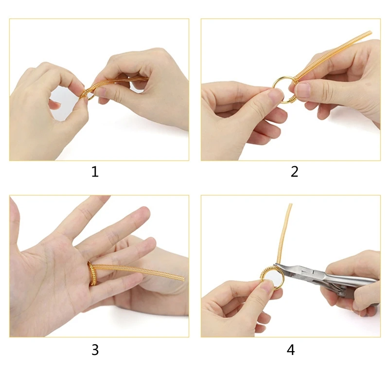 Jewelry Tools Based Ring Size Adjuster 4pcs/Set Ring Adjuster Invisible Transparent Tightener Resizing Tool Jewelry Guard